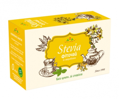 Фіточай «СТЕВІЯСАН» зі звіробоєм