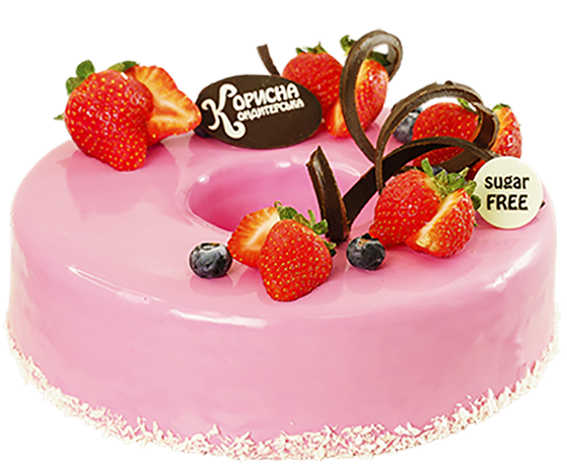 Торт «Полунично-обліпиховий»