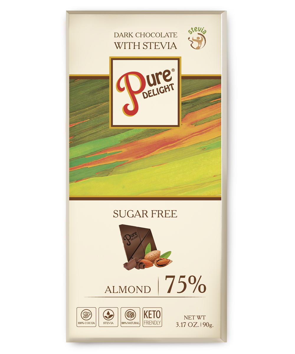 Шоколад чорний «Pure Delight» з мигдалем
